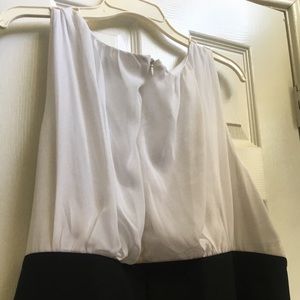 Black & White  no selves dress